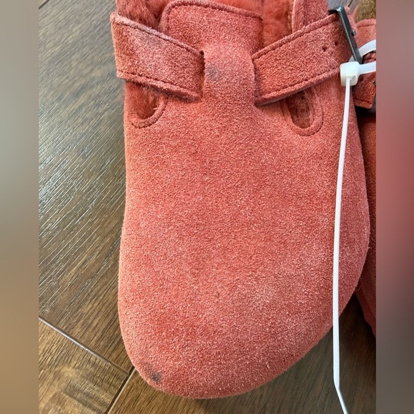 Birkenstock Boston Shearling Lined Clog (Women) - Sienna Red - 38 EU / 7-7.5US - Picture 7 of 9